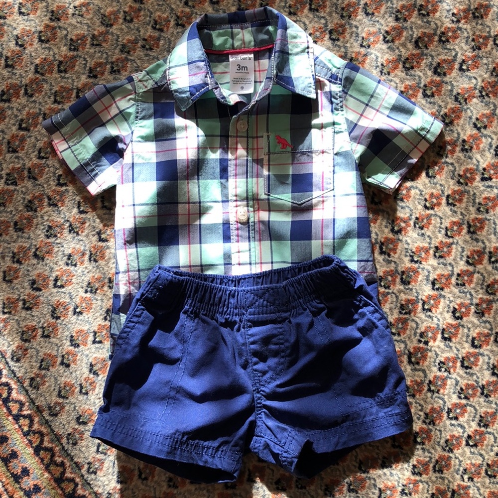 Sale🎈3/$20Carter’s 3M Boys 2 piece Outfit
